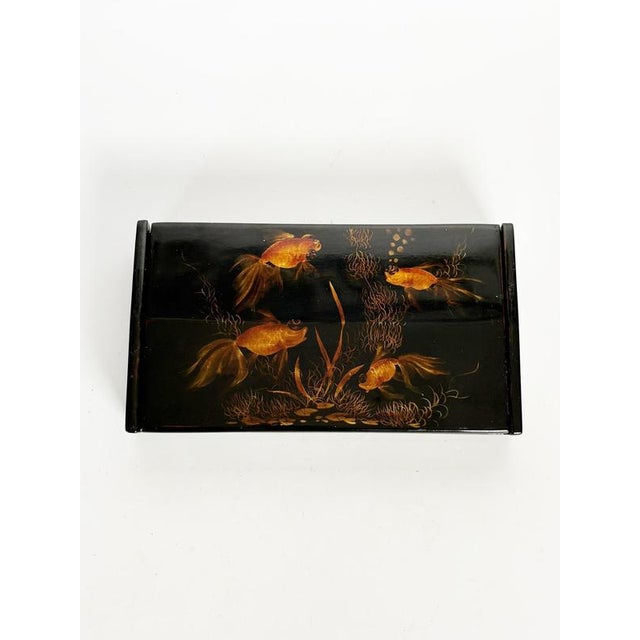 Vietnamese Lacquered Box, 20th Century For Sale - Image 3 of 9