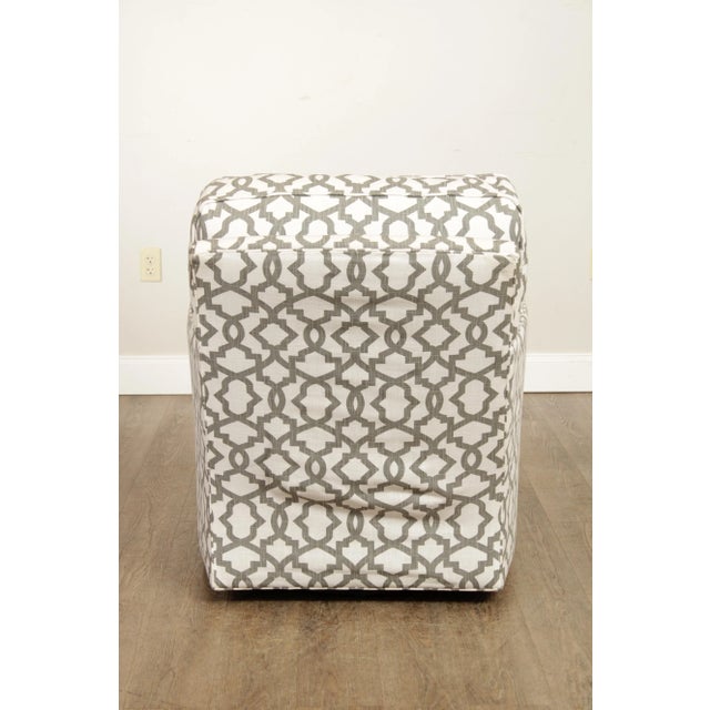 2020s 2020s Lee Industries Custom Upholstered Swivel Lounge Chair For Sale - Image 5 of 13