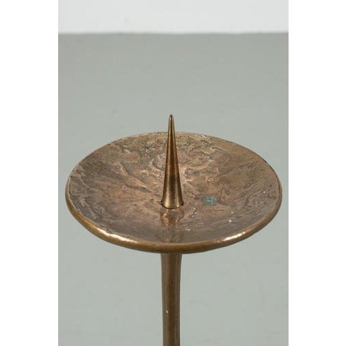 Large Bronze Candleholder, 1960s For Sale - Image 6 of 9