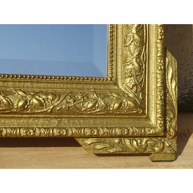 Antique Gilded Mirror, 1890s For Sale - Image 5 of 18