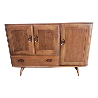Mid-Century Modern Sideboard in Elm by Lucian Ercolani for Ercol, 1960s For Sale