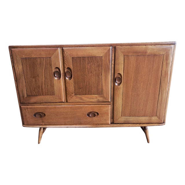 Mid-Century Modern Sideboard in Elm by Lucian Ercolani for Ercol, 1960s For Sale