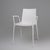 21th Century White Design Chair with Armrests, Belgium For Sale - Image 11 of 11