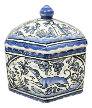 Vintage Hexagon Trinket Box
