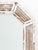 Modern White Painted Wicker and Bamboo Octagonal Full-Length Mirror. Mirror Plate: 43.25" H x 15.25" W; frame: 51.5" H x...