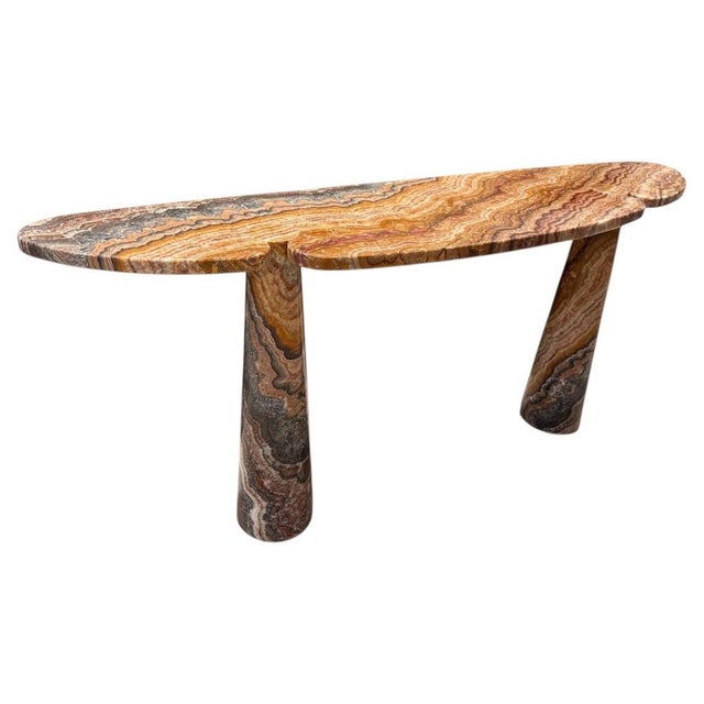 Brown Italian Granite Console Table, 1980s For Sale - Image 8 of 8