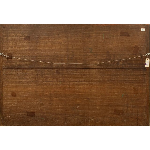 Exceptional large-scale American horse racetrack gameboard, measuring an impressive 41 x 61 inches. Boldly painted in red,...