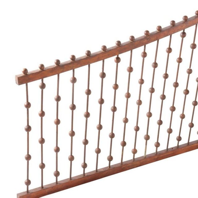 Pair of Antique Walnut Stick & Ball Sunburst Architectural Corbels C1900 For Sale - Image 4 of 10