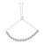 Contemporary .925 Sterling Silver 1/4 cttw Round-cut Diamond Bolo Bracelet (I-J Color, I3 Clarity) For Sale - Image 3 of 6