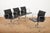 Swivel Chair EA 104 in Chrome-Plated Aluminum and Black Leather Upholstery by Ray and Charles Eames for Vitra, 1958 For Sale - Image 10 of 18