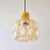 Glashütte Limburg Mid Century Amber Diamond Glass Pendant by Helena Tynell for Limburg, Germany, 1960s For Sale - Image 4 of 9