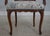 Vintage Italian Walnut Finish Vanity Bench Chair For Sale - Image 10 of 18