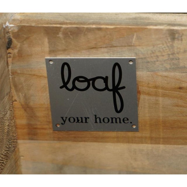 Vintage Loaf Recliamed Hardwood Nightstand with Drawers For Sale - Image 11 of 14