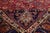 Red Vintage Mashad Wool Rug Handmade in Red With Rosette Motif From the 1940s For Sale - Image 8 of 10