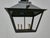Pair of Large Iron Lanterns with Four Lights and Architectural Design For Sale - Image 11 of 12