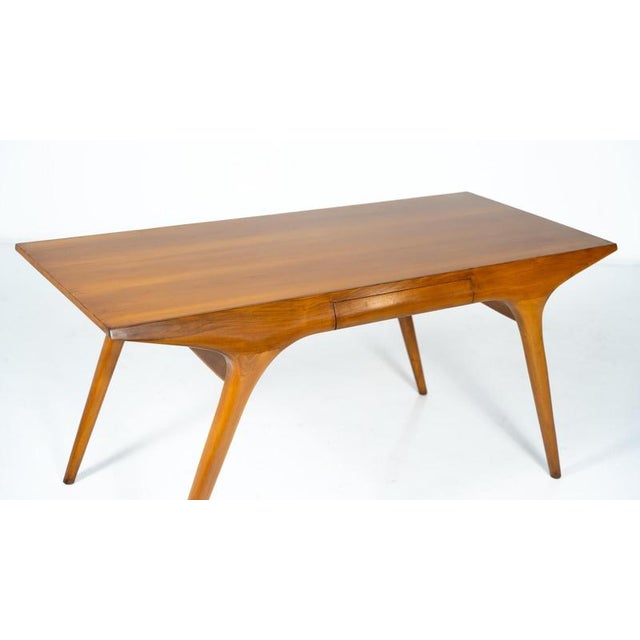 1950s Walnut Writing Desk from Carlo De Carli, 1950s For Sale - Image 5 of 16