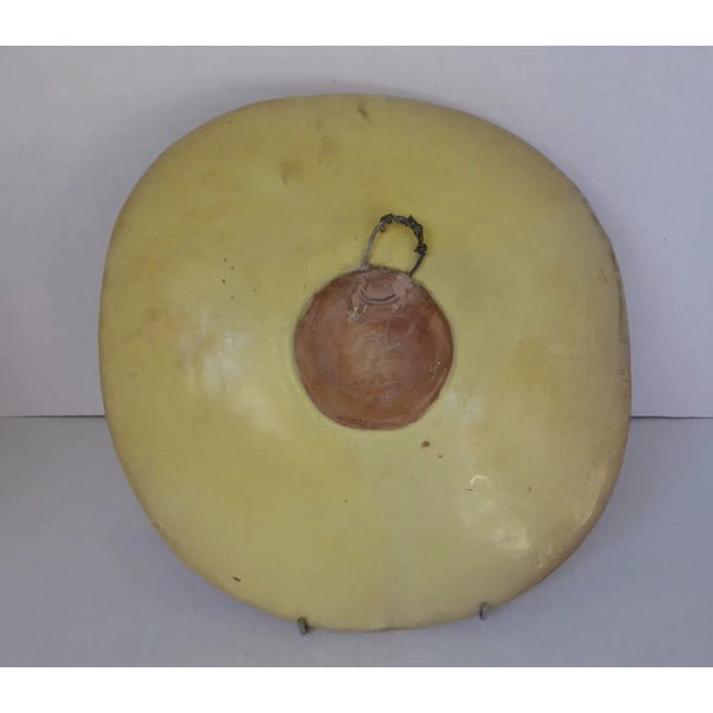 Ceramic 1960s Hungarian Mid Century Modern Ceramic Wall Plate by Livia Gorka For Sale - Image 7 of 8