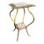 Vintage Two-Tier Brass and Onyx Planter Stand With Gallery For Sale