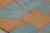 2010s Rug & Kilim’s Mid Century Modern Geometric Orange-Gold & Blue Wool and Silk Gallery Rug For Sale - Image 5 of 9