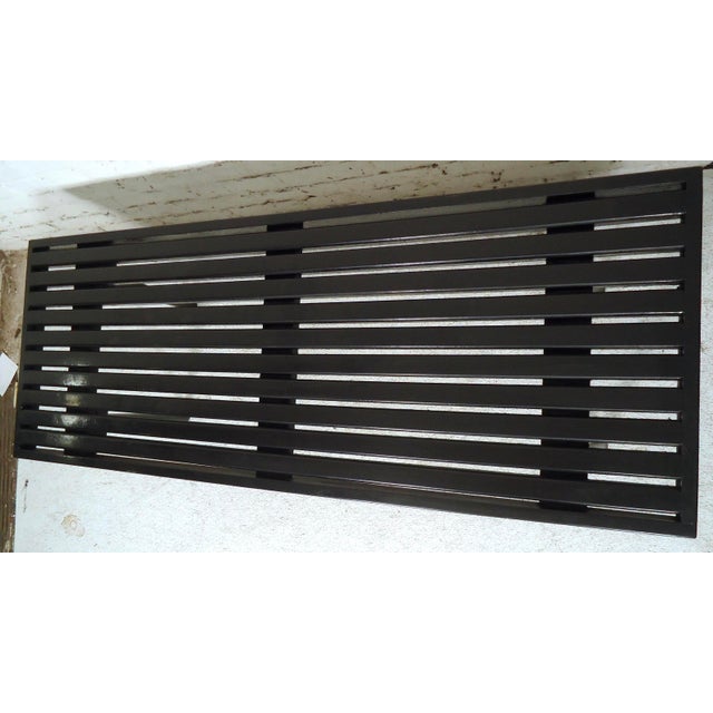 Vintage Modern Black Lacquered Bench For Sale In New York - Image 6 of 6