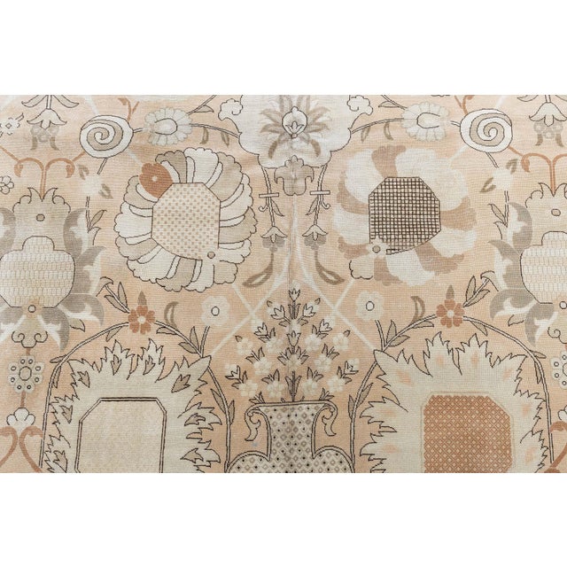Traditional Antique-Inspired Floral Gray Rug "Heliantha" by Doris Leslie Blau For Sale In New York - Image 6 of 8