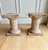 Contemporary Pair of Vintage Sculptural Carved Wood Ionic Column Side Tables / Architectural Pedestals For Sale - Image 3 of 12