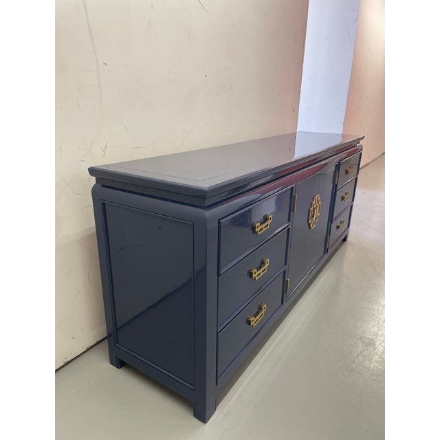 1960s Vintage 1960s Century Furniture Dresser 9 Drawers For Sale - Image 5 of 13