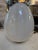 Vintage Mazzega Murano Glass Ovoid Table Lamp – White Striped Art Glass For Sale - Image 9 of 9