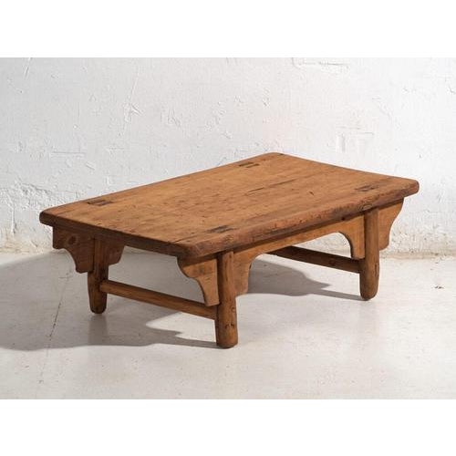 Antique Chinese Qing Dynasty Kang Table in Pine For Sale - Image 10 of 10