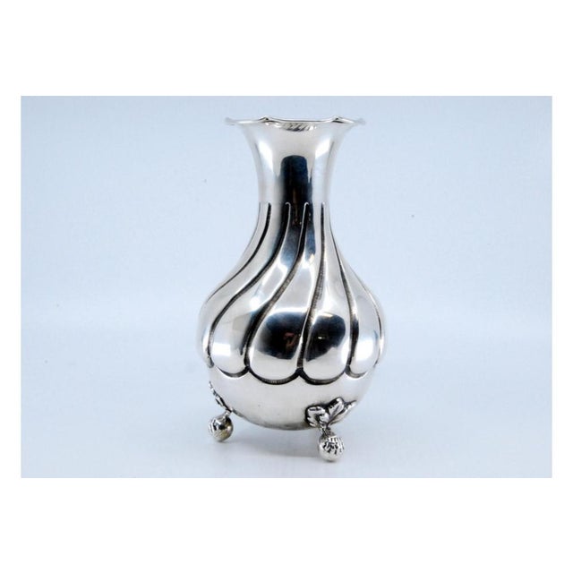 Silver Small Spiral Silver Jug with Three Feet For Sale - Image 8 of 10
