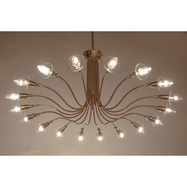 Italian Chandelier by Angelo Lelii for Artluce, 1950 For Sale - Image 10 of 18