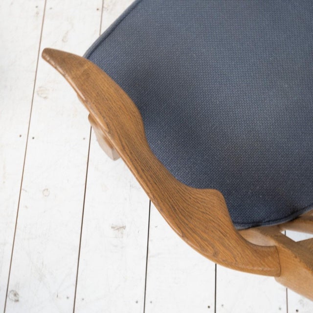 Grand Repos Armchair by Guillerme and Chambron for Votre Maison, 1950s For Sale - Image 9 of 11