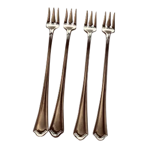 Vintage Oneida Hotel Plate "Seneca" Pattern Cocktail Forks- Set of 4