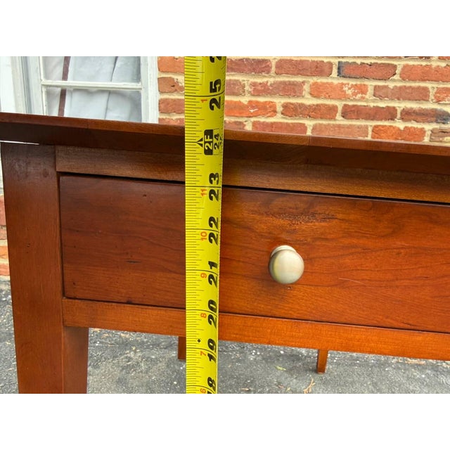 Late 20th Century Pair of Ethan Allen Shaker Style Side Tables or Nightstands For Sale - Image 11 of 16