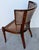 Pair of Neoclassical Klismos Chairs with Caned Seats and Leather Cushions For Sale In Greensboro - Image 6 of 16