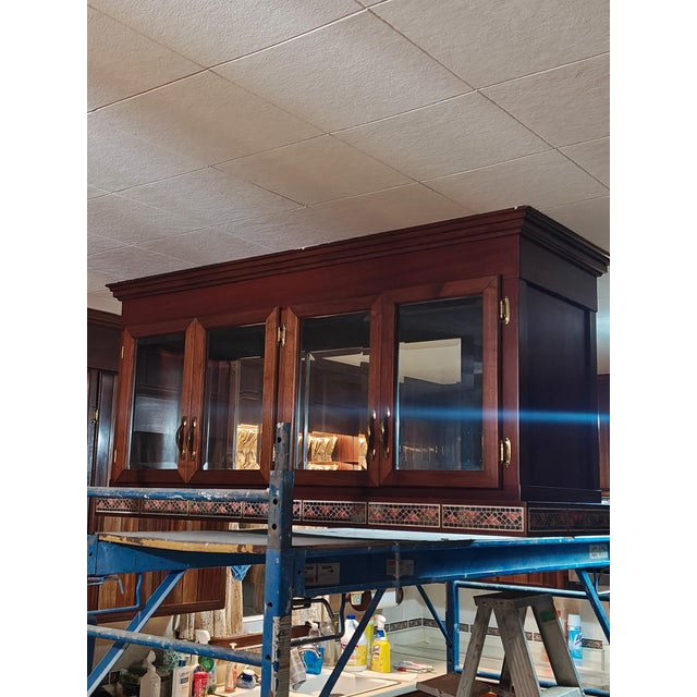 Listing is for a Custom Solid Walnut Display Cabinet with Glass Doors – Handcrafted from my collection. It's a beautiful,...