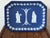 Larger than most, this Wedgwood Jasperware blue tray has white clay allegorical details and laurel leaf surround. Please...