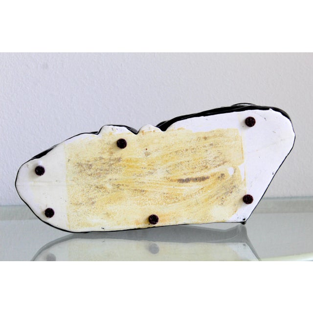 Vintage 1950s Mid-Century Modern Black Panther Ceramic Tv Lamp & Planter For Sale - Image 13 of 13