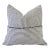 Organic Linen Accent Pillows in Black and White Ticking Stripe For Sale