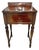 Antique Mahogany Inlaid Writing Desk W/ Glass Top - Excellent Condition For Sale