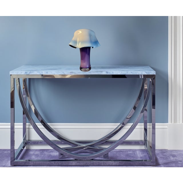 Art Glass Purple White Draped Vase Signed Rich Pitkethly For Sale - Image 15 of 18