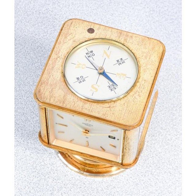 Glass Angelus Table Clock with Date and Instruments, 1960s For Sale - Image 7 of 18