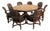 Maitland-Smith Poker Table With 8 Century Furniture Chairs For Sale