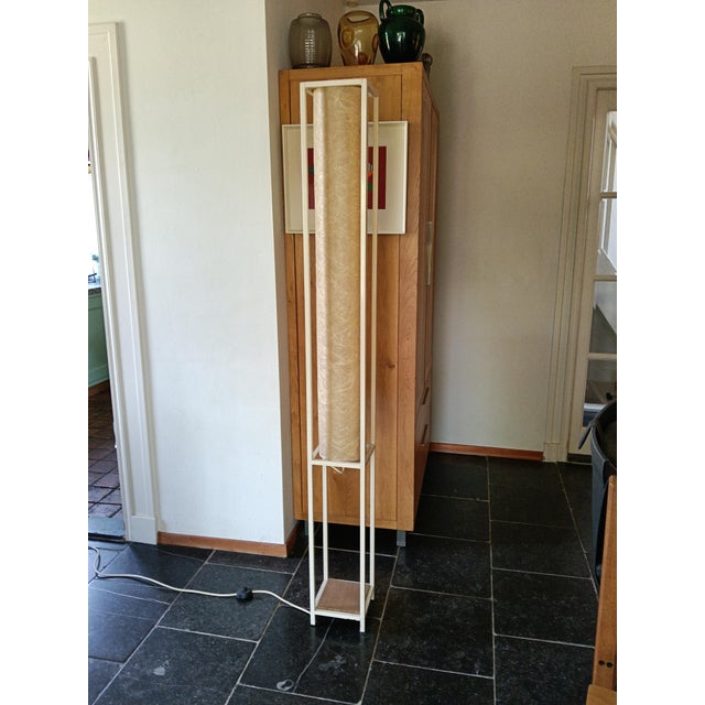 Rustic Vintage Glass Fibre Floor Lamp, 1960s For Sale - Image 3 of 12