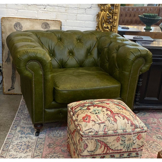Pair of Adoorne Chesterfield Chairs For Sale - Image 4 of 7