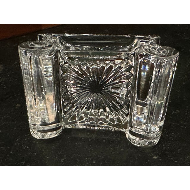 1990s William Yeoward June Crystal Salt Cellar With Wooden Spoon For Sale - Image 13 of 15