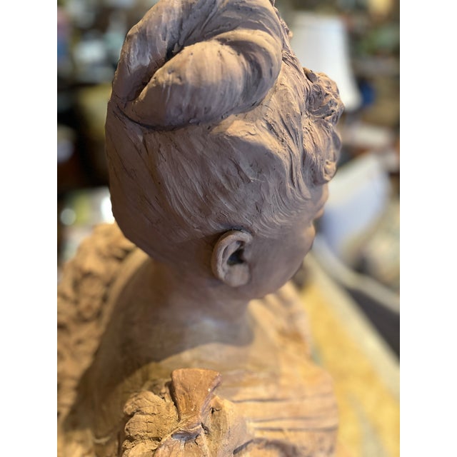 19th Century French Terracotta Bust of a Lady. For Sale - Image 4 of 10