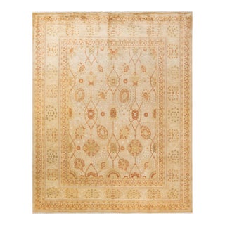Mogul, One-of-a-Kind Hand-Knotted Area Rug - Ivory, 8' 3" x 10' 3" For Sale