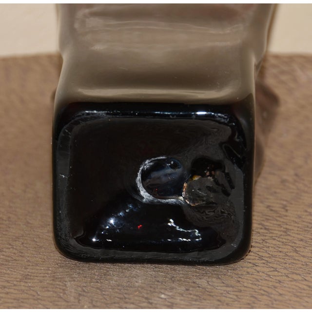 Blenko Art Glass Hand Blown Paper Bag Vase For Sale In Palm Springs - Image 6 of 10