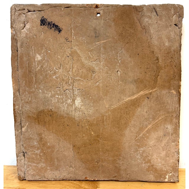 19th Century Italian Polychromed Terracotta Relief Plaque of the Pietà For Sale - Image 4 of 13